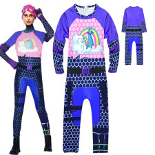 Halloween Girls Fortnite Brite Bomber Costume