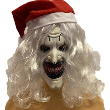 Terrifier 3 Art the Clown Santa Mask - Art the Clown Santa Cosplay Costume Mask Prop