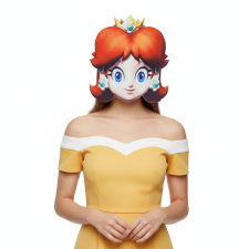 Super Mario Bros Princess Daisy Mask Prop - Princess Daisy Costume Cosplay Mask