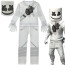 Complete Marshmello Suit With Mask Costume