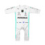 Formula 1 Mercedes Benz White F1 Racing Suit Racer Driver Jumpsuit Baby Onesie