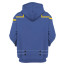 Star Trek Enterprise Starfleet Blue Uniform Costume - Hoodie Sweatpants Starfleet Blue Uniform Cosplay
