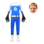 Boys The Fantastic Four: First Steps Human Torch Costume - Bodysuit Mask Johnny Storm Cosplay