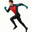 Batman Animated Series Robin Costume - Red Green Bodysuit Robin Cosplay