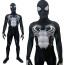 Super Hero Secret Wars Damaged Symbiote Suit Costume - Bodysuit Mask Set Damaged Symbiote Spider-Man Cosplay