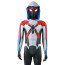 Spider-Man 2 Miles Morales Evolved Suit Style 1 Costume - White Bodysuit Hood Mask Set Miles Morales Spider-Man Cosplay