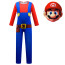 Boys Super Mario Bros Mario Costume - Bodysuit Mask Gloves Set Mario Cosplay