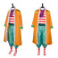 One Piece Buggy Costume - Full Set Yellow Coat Buggy Clown Cosplay