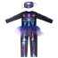 Girls Purple Skeleton Costume - Jumpsuit Skeleton Cosplay