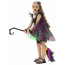 Girls Witch Costume - Black Green Dress Witch Cosplay