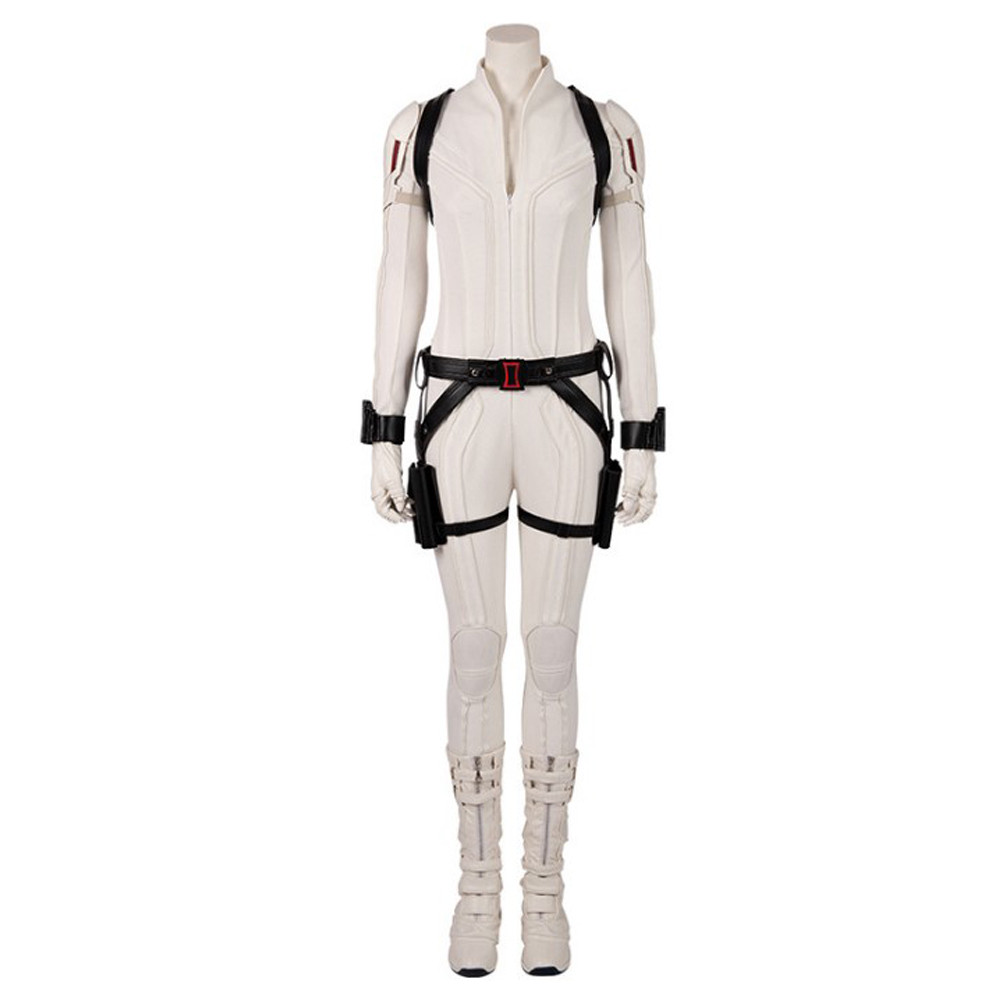 Black Widow White Deluxe Cosplay Costume