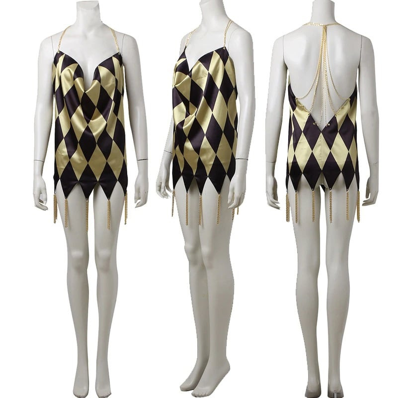 Harley Quinn Dancer Club Dress Costume