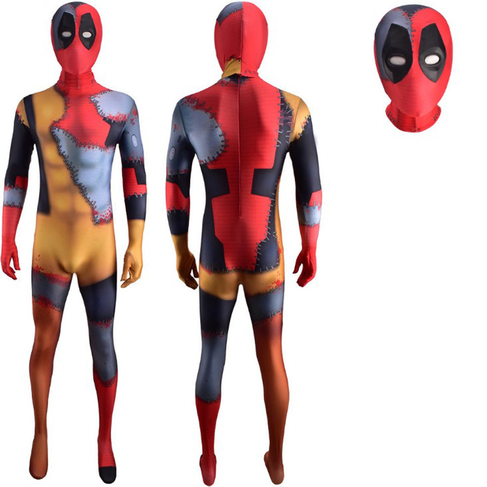 Evil Deadpool Patchwork Cosplay Costume