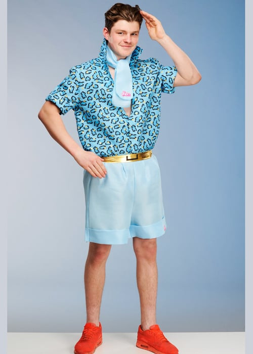 Toy Story 3 Ken Costume - Blue Leopard Print Shirt Ken Cosplay