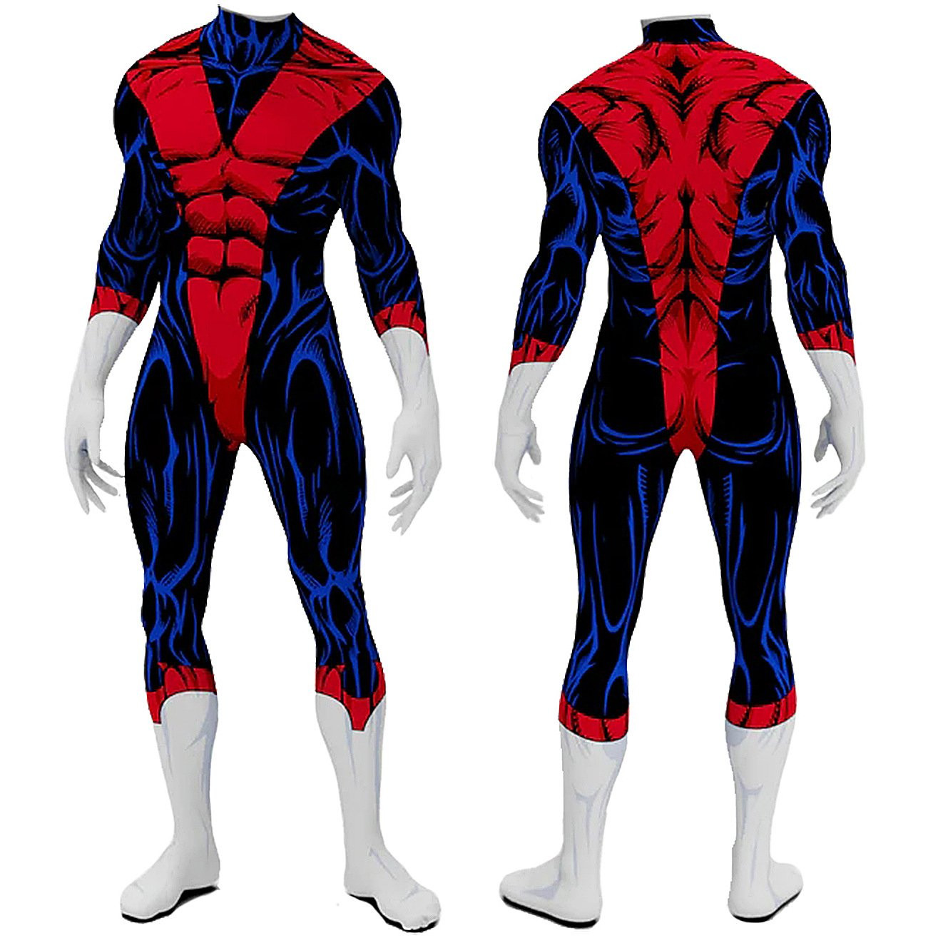 X-Men 97 Nightcrawler Costume - Black Red Bodysuit Nightcrawler Cosplay
