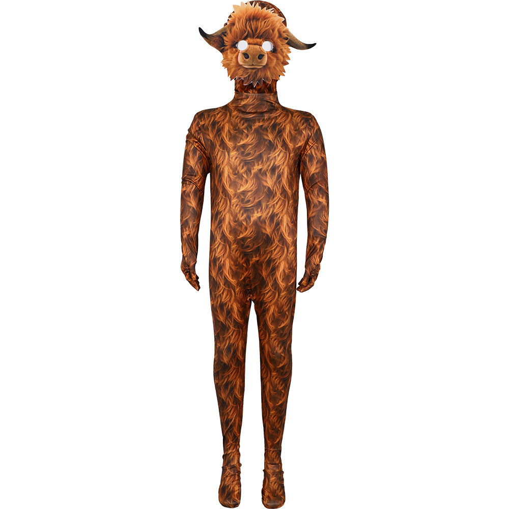 Highland Cattle Costume - Full Bodysuit Mask Highland Cattle Cosplay