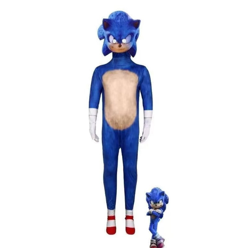 Sonic the Hedgehog Costume - Bodysuit Mask Sonic Cosplay