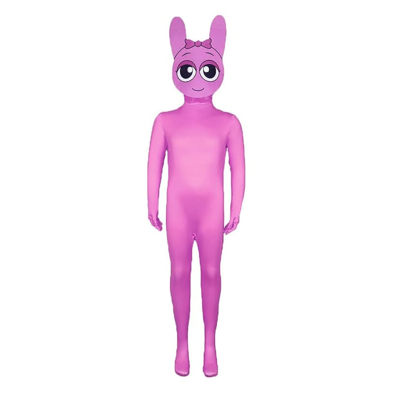 Sprunki Incredibox Pinki Costume - Pink Bodysuit Sprunki Cosplay
