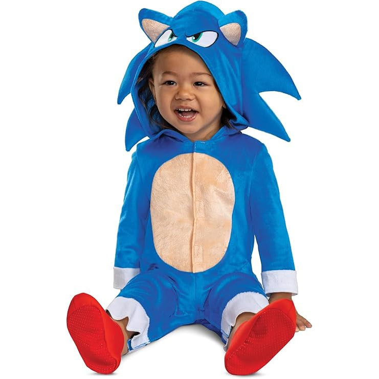 Baby Sonic the Hedgehog Costume - Onesie Baby Sonic Cosplay