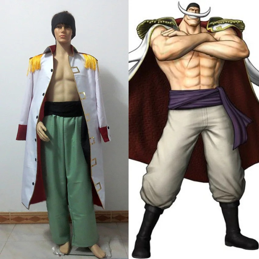 One Piece Edward Newgate Whitebeard Costume - Marine Uniform Edward Whitebeard Newgate Cosplay