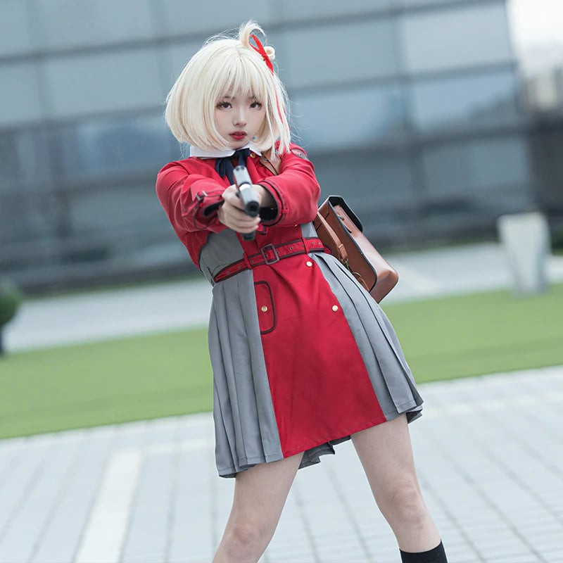 Lycoris Recoil Chisato Nishikigi Wig - Chisato Nishikigi Cosplay Costume Wig