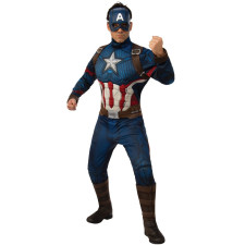 Men's Marvel Avengers 4 Deluxe Captain America Costume and Mask