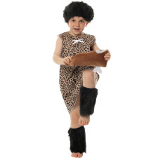 Kids Cave Man Costume - Dress Hat Set Cave Man Cosplay
