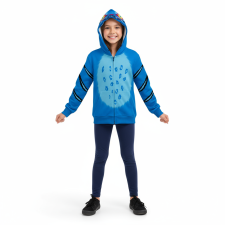 Kids K-Pop Demon Hunters Derpy Tiger Costume - Blue Hoodie Derpy Tiger Cosplay