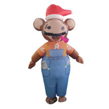 Christmas Monkey Inflatable Costume - Blue Pants Monkey Cosplay
