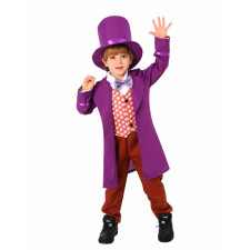 Kids Willy Wonka & the Chocolate Factory 1971 Willy Wonka Costume - Violet Coat Pants Set Willy Wonka Cosplay