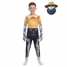 Kids Zoonomaly Zookeepers Costume - Black Yellow Bodysuit Mask Zookeepers Cosplay