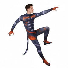 Black Fox Costume - Bodysuit Animal Black Fox Cosplay