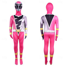 Dino Fury Rangers Ankylo Fury Pink Ranger Costume - Bodysuit Mask Pink Dino Fury Ranger Cosplay
