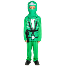 Kids Green Ninja Costume - Shirt Pants Mask Set Ninja Cosplay