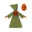Kids Bleeding Pumpkin Skeleton Costume - Robe Mask Set Bleeding Pumpkin Skeleton Cosplay