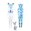 Palworld Chillet Costume - Blue Bodysuit Mask Set Chillet Cosplay