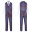 Doctor Who Costume - Checkered Suit Blue Longcoat Set Doctor Who Cosplay