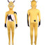 Palworld Grizzbot Costume - Yellow Bodysuit Mask Set Grizzbot Cosplay
