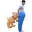Dog Biting Butt Inflatable Costume