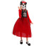Kids La Catrina Costume - Red Dress Mask Set La Catrina Cosplay