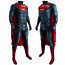 Superman: Man of Steel Superman Costume - Blue Bodysuit Cape Set Superman Henry Cavill Cosplay