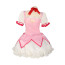 Puella Magi Madoka Magica Madoka Kaname Deluxe Costume - White Pink Dress Madoka Kaname Cosplay