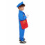 Kids Postman Costume - Blue Shirt Bag Set Postman Cosplay