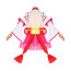 Hololive Sakura Miko Costume - White Pink Dress Full Set Sakura Miko Cosplay