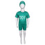 Kids Squid Game 001 Swimsuit Costume - Two Piece Green Swimsuit with Swimming Cap Squid Game Cosplay