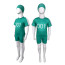 Kids Squid Game 001 Swimsuit Costume - Two Piece Green Swimsuit with Swimming Cap Squid Game Cosplay