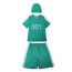 Kids Squid Game 001 Swimsuit Costume - Two Piece Green Swimsuit with Swimming Cap Squid Game Cosplay