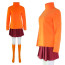 Scooby-Doo Velma Dinkley Costume - Orange Turtleneck Skirt Set Velma Dinkley Cosplay