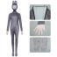 Labubu The Monsters Hidden ID Costume - Grey Bodysuit Mask Set Grey Labubu Cosplay