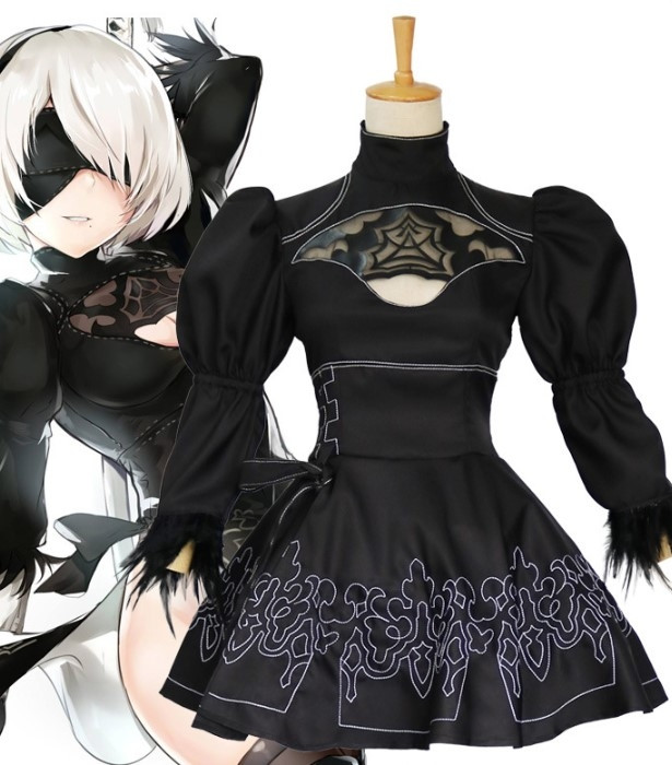 Nier Automata Yorha No. 2 Type B 2B Cosplay Costume